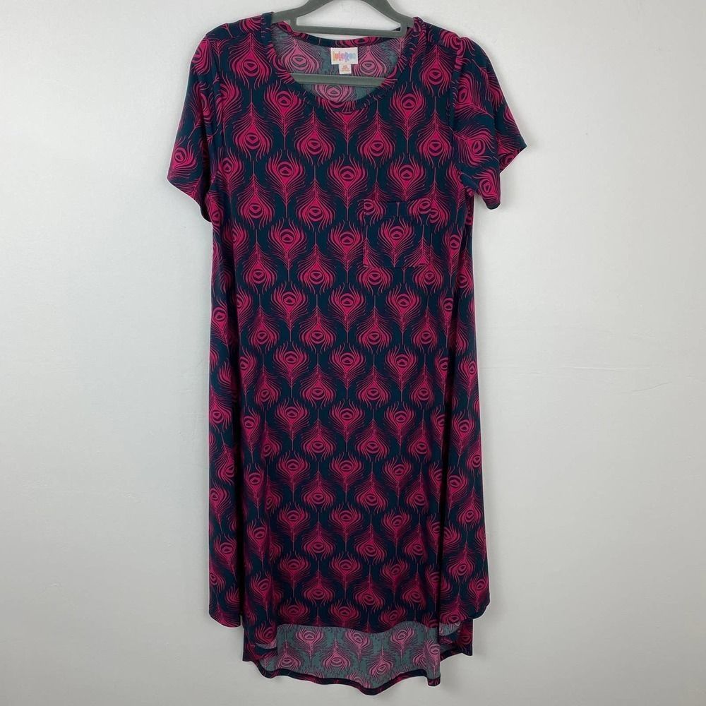 LulaRoe, short sleeve Hi-Low dress.